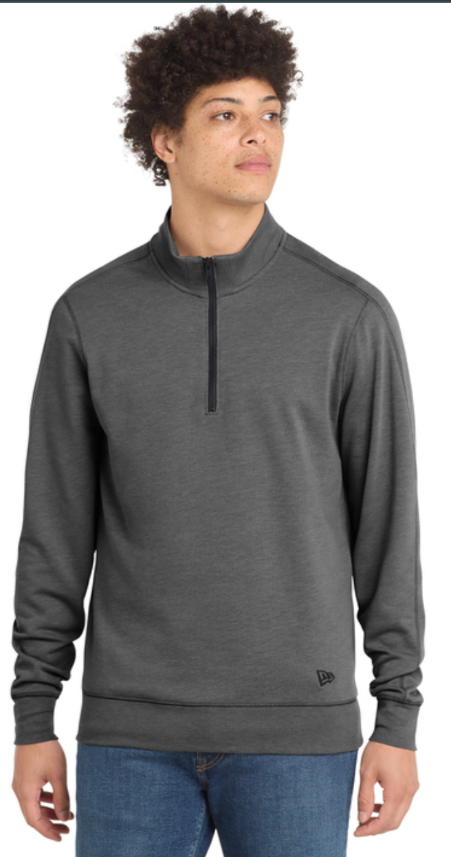 New Era® Tri-Blend Fleece 1/4-Zip Pullover